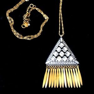 3 for $15 🔸 J. Crew Crystal & Gold-tone Statement Necklace